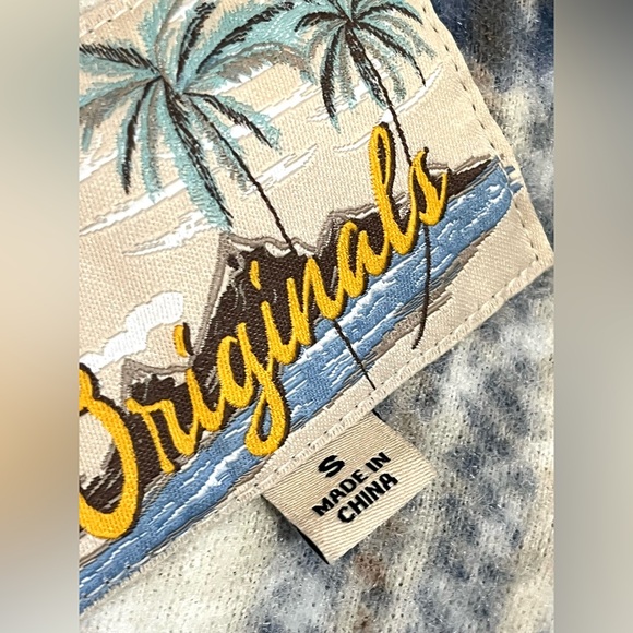 Roxy Originals Blue and Cream Plaid Button Up  Jacket w Sherpa Collar - Picture 5 of 16